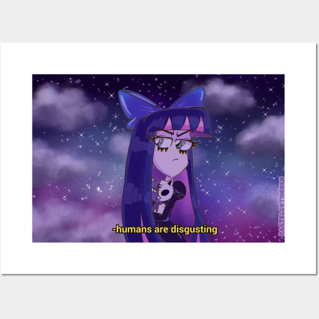 Stocking Anarchy 90s anime Wall Art by Pastelgothicorn